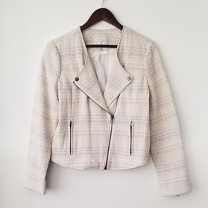 Joie Geometric Pattern Crop Blazer